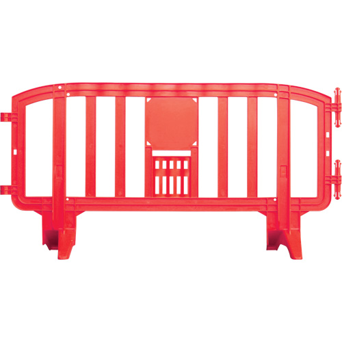 Movit Barricade, Interlocking, 78" L x 39" H, Red Absolute Business Supply