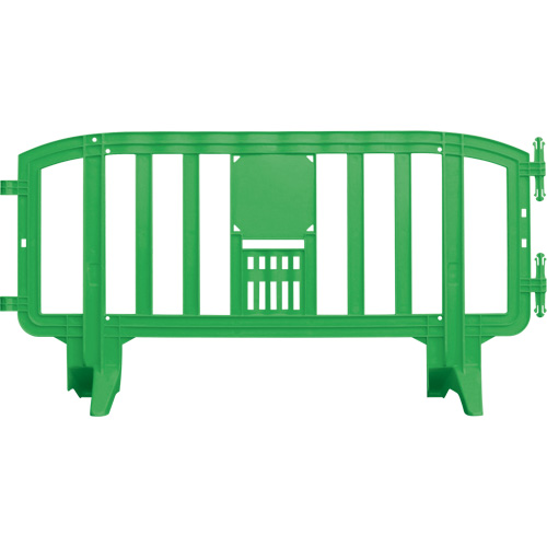 Barricade Movit, Emboîtables, 78" lo x 39" h, Vert Absolute Business Supply