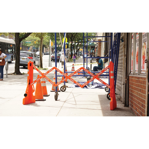 Multi-Gate Barricade, 43" H x 90" L, Orange Absolute Business Supply