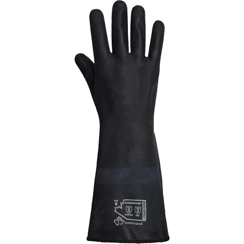 SolvStop Heady-Duty Chemical & Heat-Resistant Gloves, Neoprene, 8, Protects Up To 392° F (200° C) Absolute Business Supply