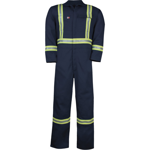 Combinaison non doubl&eacute;e Westex UltraSoft, Taille Grand (grande taille), Bleu marine, 12,4 cal/cm2 Absolute Business Supply