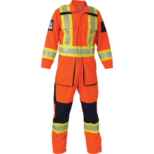 Combinaison ind&eacute;chirable, Petit, Orange haute visibilit&eacute; Absolute Business Supply