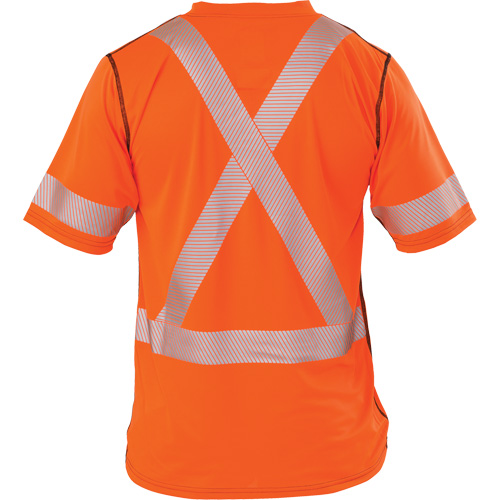 T-shirt &agrave; manches courtes haute visibilit&eacute; Polartec Power Grid, Polyester, T-Grand (grande taille), Orange Absolute Business Supply