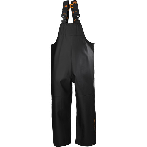 Gale Rain Bib Pants, Large, Polyester, Black Absolute Business Supply