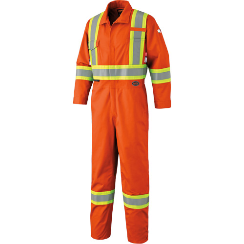 7705 FR-Tech&reg; High Visibility Coveralls, Size 36, Orange Absolute Business Supply