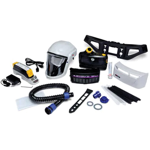 Versaflo Powered Air Purifying Respirator Painter's Kit, Headcover & Faceshield, Lithium-Ion Battery Absolute Business Supply