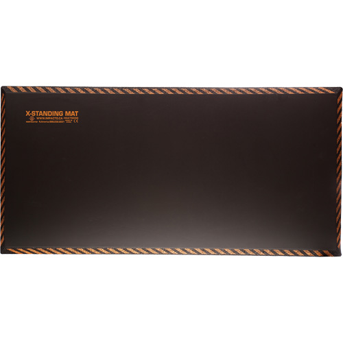 Tapis anti-fatigue pour travail debout, Lisse, 18" x 36" x 1", Noir, Caoutchouc Absolute Business Supply