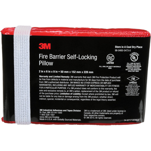 Fire Barrier Self-Locking Pillow Absolute Business Supply