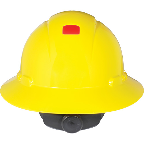 Full Brim Hardhat with Uvicator Sensor, Ratchet Suspension Absolute Business Supply