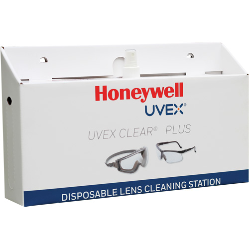 Uvex&reg; Clear&reg; Plus Disposable Lens Cleaning Station, Cardboard, 16" L x 3.19" D x 9.25" H Absolute Business Supply