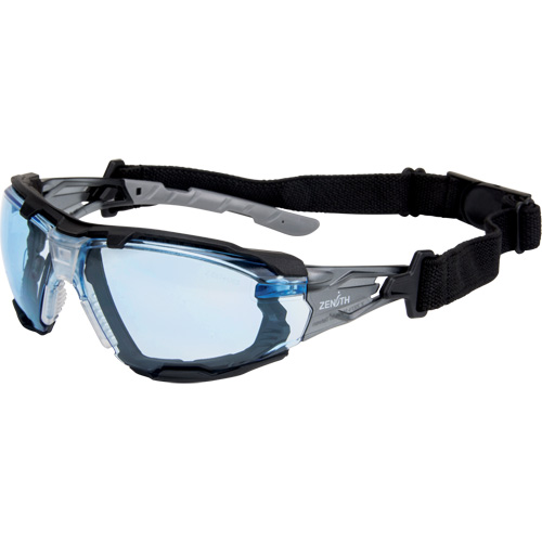 Z2900 Series Safety Glasses with Foam Gasket, Blue Lens, Anti-Scratch, ANSI Z87+/Meets/Exceeds CSA Z94.3 Absolute Business Supply
