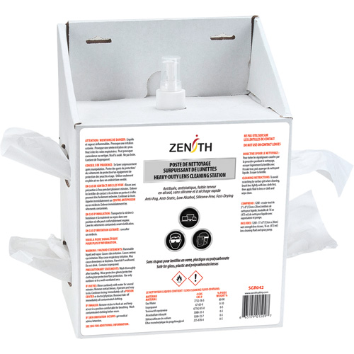 Disposable Premium Lens Cleaning Station, Cardboard, 8" L x 5" D x 12.5" H Absolute Business Supply