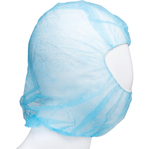 Cagoule jetable, Polypropyl&egrave;ne, Bleu Absolute Business Supply