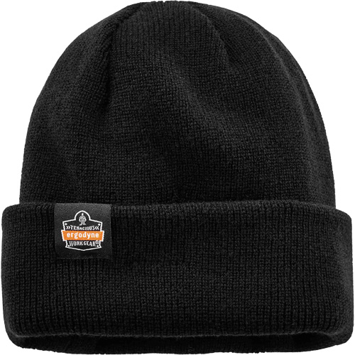 Tuque en tricot c&ocirc;tel&eacute; avec fermeture &agrave; glissi&egrave;re N-Ferno, Taille unique, Noir Absolute Business Supply