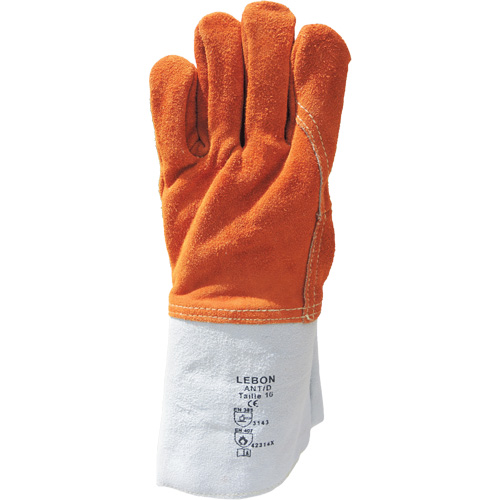 Gants de travail r&eacute;sistants &agrave; la chaleur Lebon, Cuir, 10, Prot&egrave;ge jusqu'&agrave; 482° F (250° C) Absolute Business Supply