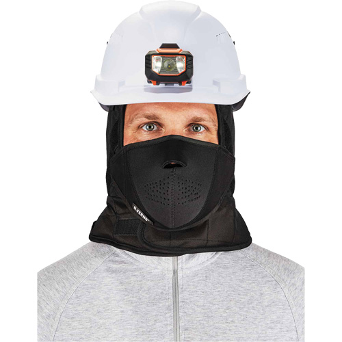 N-Ferno&reg; 3-Layer Winter Hard Hat Liner with Mouthpiece, Fleece Lining, One Size, Black Absolute Business Supply