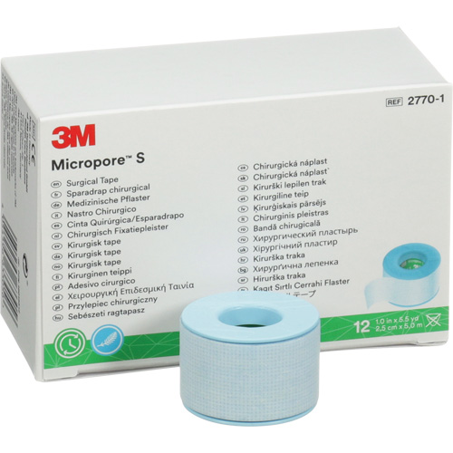 Ruban chirurgical Micropore S, Non m&eacute;dical, 16-1/2' lo x 1" la Absolute Business Supply