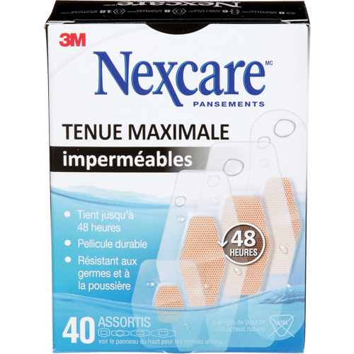 Nexcare Max-Hold Waterproof Bandages, Assorted, Plastic, Sterile Absolute Business Supply
