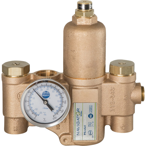 Robinet mitigeur thermostatique pour luminaires durgence Navigator EFX20, 30 gal./min Absolute Business Supply