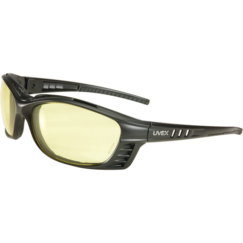 Uvex&reg; Livewire Safety Glasses with HydroShield Lenses, Amber Lens, Anti-Fog, ANSI Z87+/Meets/Exceeds CSA Z94.3 Absolute Business Supply