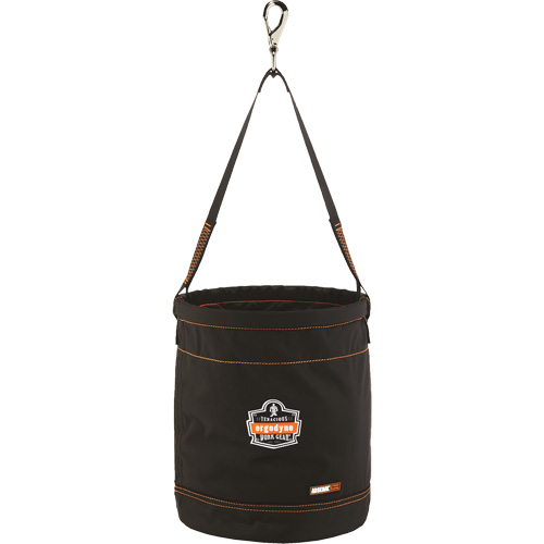Arsenal&reg; 5970 Swiveling Hook Hoist Bucket, Nylon, 12.5" Dia. x 15" H, 100 lbs. Load Rating Absolute Business Supply