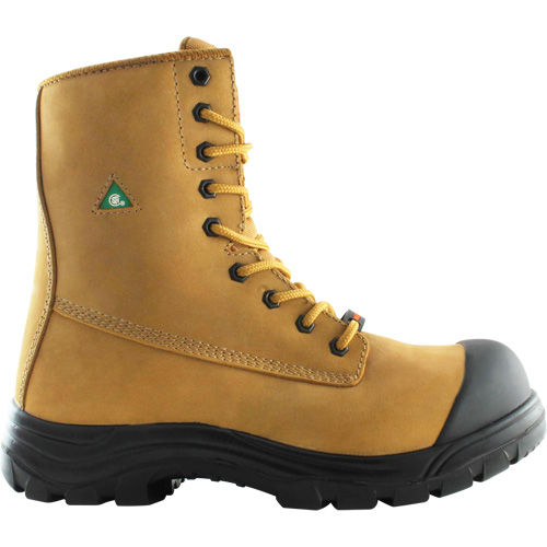 Storm Work Boots, Leather, Steel Toe, Size 8-1/2, Impermeable Absolute Business Supply