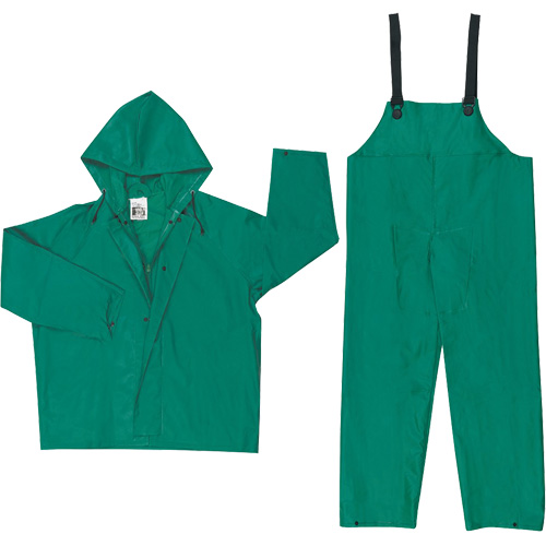 Dominator Limited Flammability Rain Suit, Large, Green Absolute Business Supply