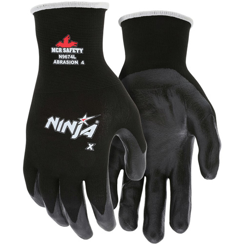 Gants enduits Ninja, Grand, R&ecirc;vetement Bipolym&egrave;re, Calibre 15, Enveloppe en Nylon/Lycra Absolute Business Supply