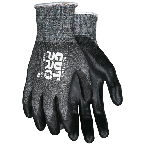 Safety Cut Pro Cut Resistant Gloves, Size Large, 13 Gauge, Polyurethane Coated, HPPE Shell, ASTM ANSI Level A2 Absolute Business Supply