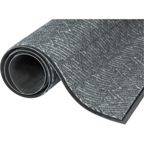 Triathlon Performance Entrance Mats, Wiper/Scraper, 3' x 5' x 7/16", Cool Grey Absolute Business Supply