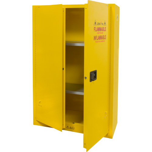 Armoire pour produits inflammables, 45 gal., 2 Porte(s), 43" La x 65" h x 18" p Absolute Business Supply
