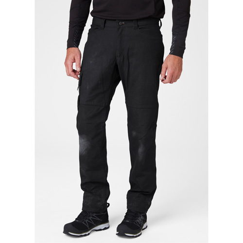 Pantalons d'entretien Oxford, Poly-coton, Noir, Taille 30, Entrejambe 32 Absolute Business Supply