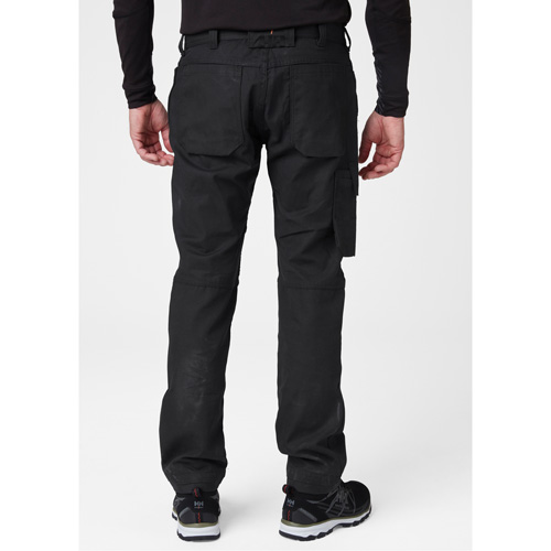 Pantalons d'entretien Oxford, Poly-coton, Noir, Taille 30, Entrejambe 32 Absolute Business Supply
