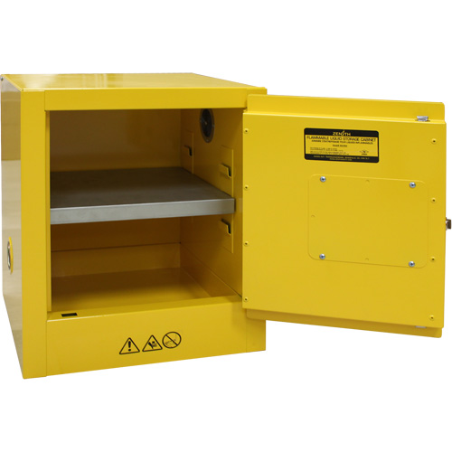 Flammable Storage Cabinet, 4 gal., 1 Door, 17" W x 22" H x 18" D Absolute Business Supply