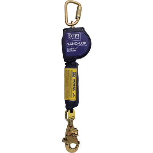 Cordage de s&eacute;curit&eacute; autor&eacute;tractable allong&eacute; Nano-Lok, 10', Dyneema, Pivotant Absolute Business Supply