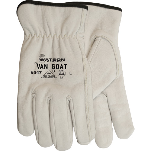 Van Goat Cut Resistant Work Gloves, Large, 36 cal/cm², Level 3, NFPA 70E Absolute Business Supply
