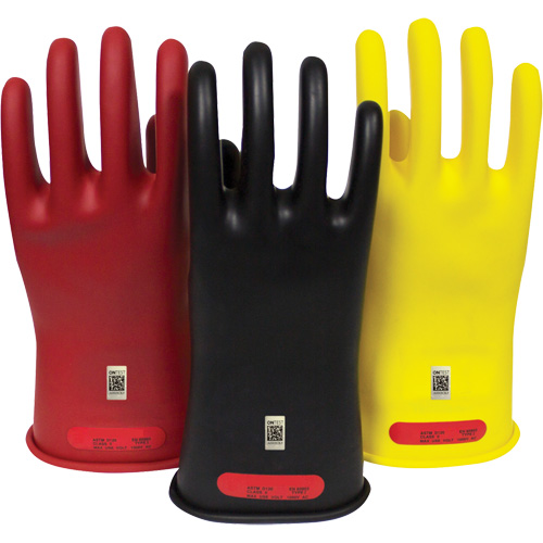 Gants en caoutchouc pour travaux &eacute;lectriques Arcguard, Taille 8, 10" lo Absolute Business Supply