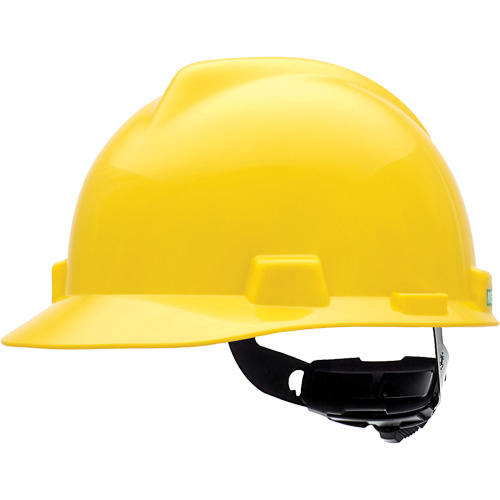 Casque de s&eacute;curit&eacute; &agrave; fentes V-Gard, R&eacute;pond aux normes CSA type 1, Suspension Rochet, Non ventil&eacute; Absolute Business Supply