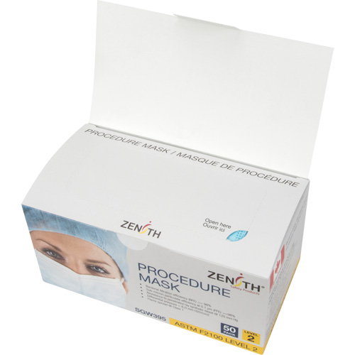 Masques d'intervention jetables, ASTM F2100 Niveau 2, Classe 1 Absolute Business Supply