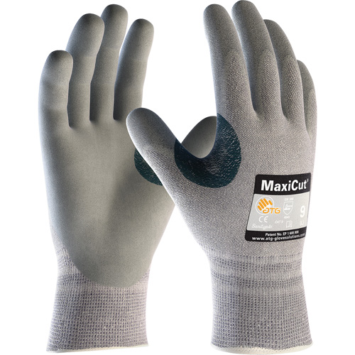 ATG MaxiCut&reg; 5 Seamless Knit Cut Resistant Gloves, Size X-Small, 13 Gauge, Foam Nitrile Coated, Dyneema&reg;/Nylon Shell, ASTM ANSI Level A4/EN 388 Level 4/EN 388 Level C Absolute Business Supply
