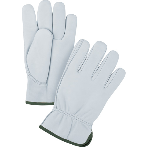 Premium Driver's Gloves, Large, Grain Goatskin Palm Absolute Business Supply