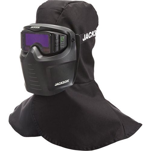 Masque de soudage Rebel ADF, 3,5" lo x 1,3" la Champ de vision, Teinte 3/5-12, Noir Absolute Business Supply