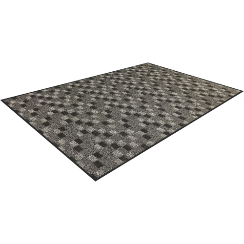 Terra Nova Classic Entrance Mat, Wiper, 3' x 5' x 5/16", Charcoal Absolute Business Supply