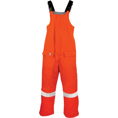 Salopette dhiver &agrave; doublure matelass&eacute;e AllOut Westex UltraSoft, Petit, Orange haute visibilit&eacute; Absolute Business Supply