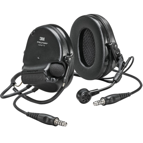 Peltor ComTac VI NIB Dual Lead Headset, Neckband Style, 22 dB Absolute Business Supply