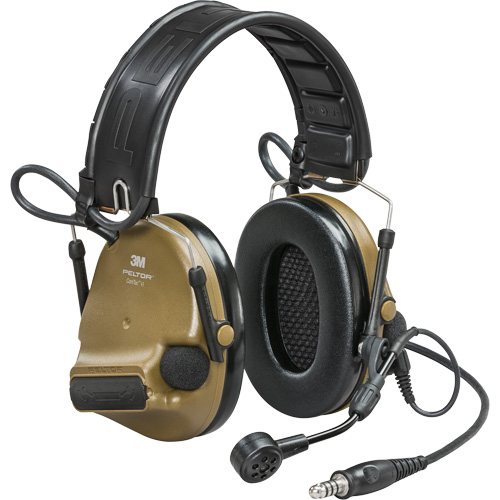 Casque VI NIB avec fils de sortie unique et rail arc Peltor ComTac, Style Bandeau, 23 dB Absolute Business Supply