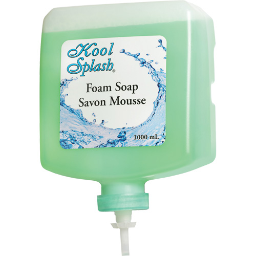 Savon apaisant &agrave; l'alo&egrave;s Kool Splash, Mousse, 1000 ml, Parfum&eacute; Absolute Business Supply