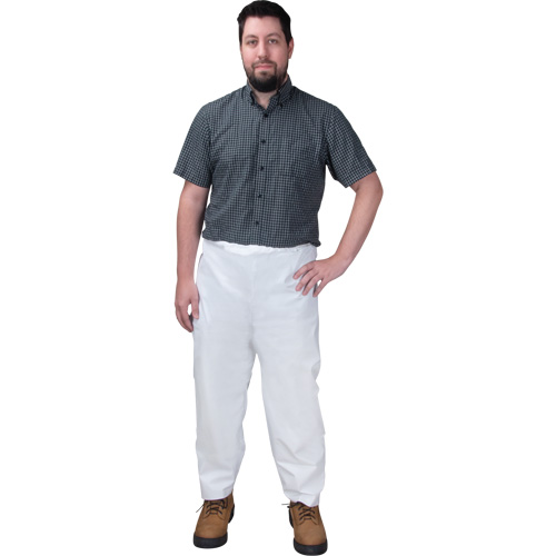 Pantalon jetable, Microporeux, Petit, Blanc Absolute Business Supply