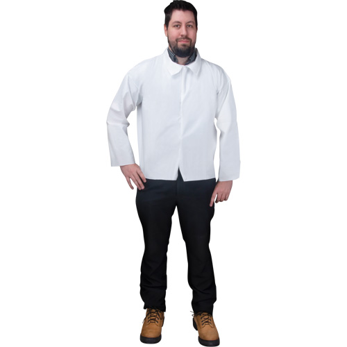 Chemise jetable, Microporeux, Petit, Blanc Absolute Business Supply