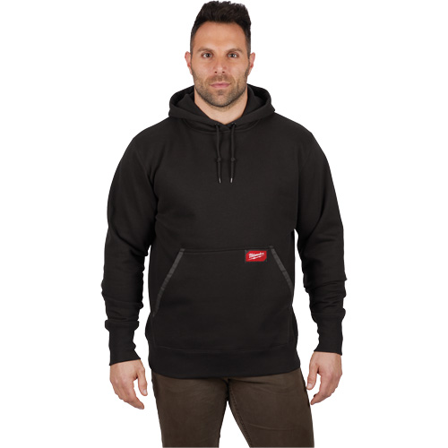 Heavy-Duty Pullover Hoodie, Men's, Small, Black Absolute Business Supply